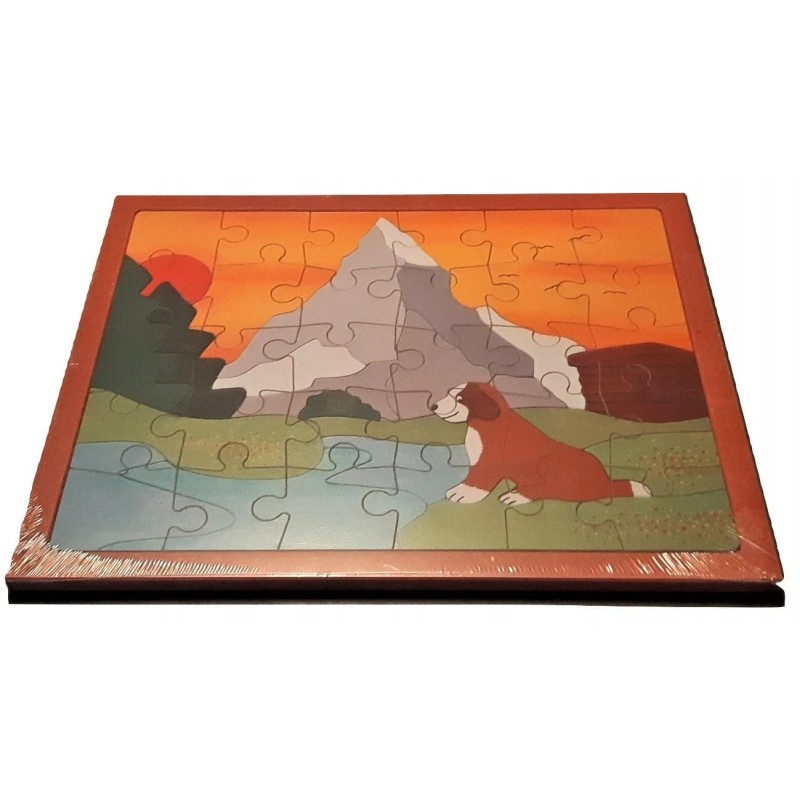 puzzle fabriqué en Suisse, puzzle Mont Cervin,symbole suisse, 30 pièces