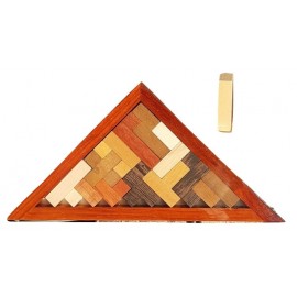 Casse-tête Tangram en bois Triangle plus 1 pièce