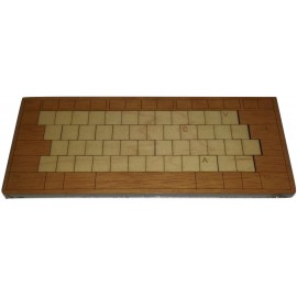 CASSE TÊTE en bois puzzle:  Clavier d'ordinateur étage  (casse tête en bois ) face avant