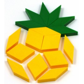 fruit ananas réalisation oxos game couleur jaune et vert
